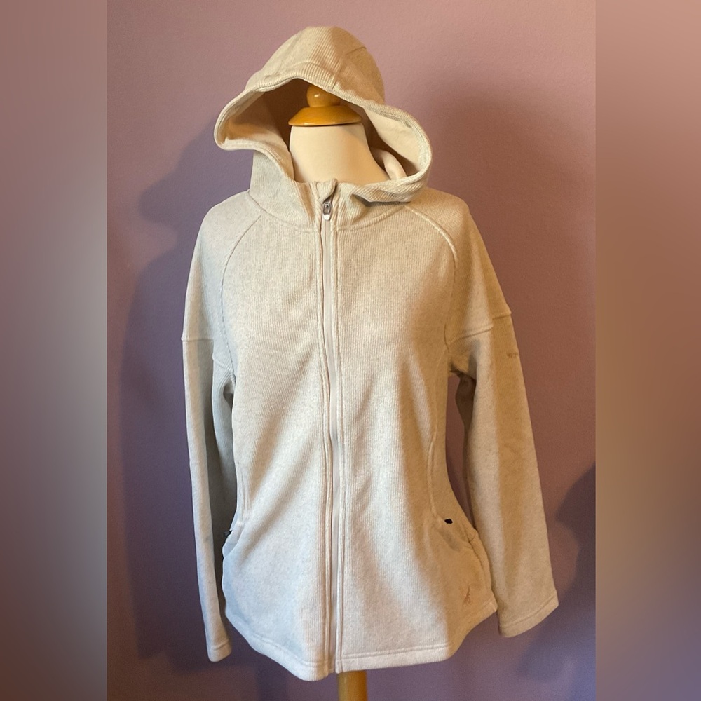 Spyder Cara Oatmeal Heather Full Zip Jacket Hoodie Large‎ New $129